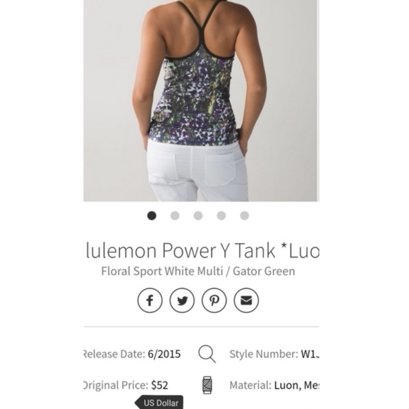 Lululemon Power Y Tank Top - Picture 6 of 10